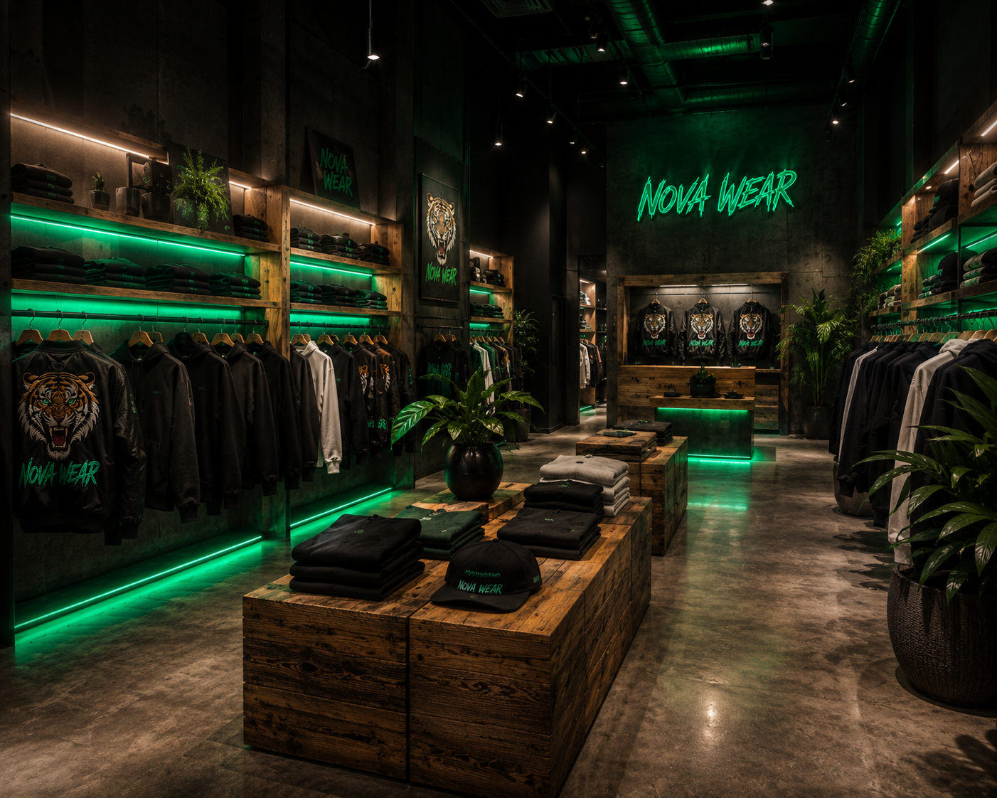 Interior tienda NOVA WEAR